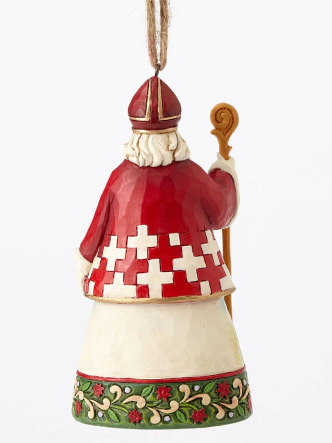 Swiss Santa Ornament