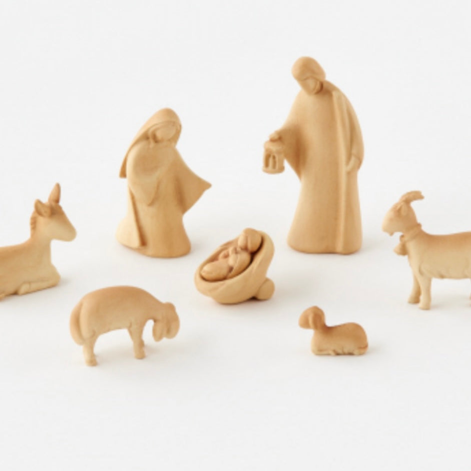 Faux Wood Nativity